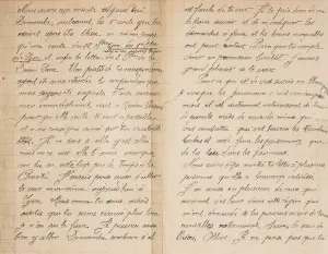 Lettre de son frère aîné Hervé Vergne (page 2) • Collection Sylvette David