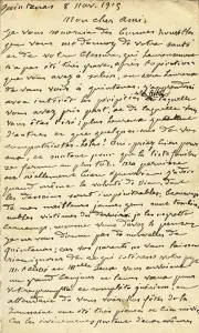 Courrier de sa cousine Emma Mary (1) • Collection Sylvette David