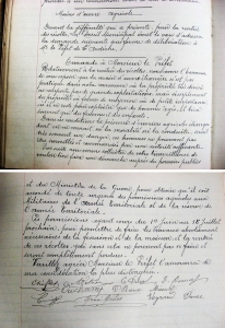 Délibération du Conseil Municipal de mai 1915
