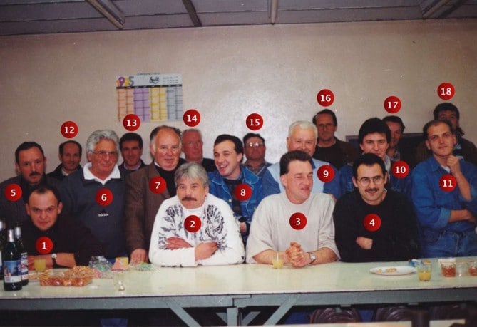 Les membres de la SCOP en 1995 • Collection André Duclaux