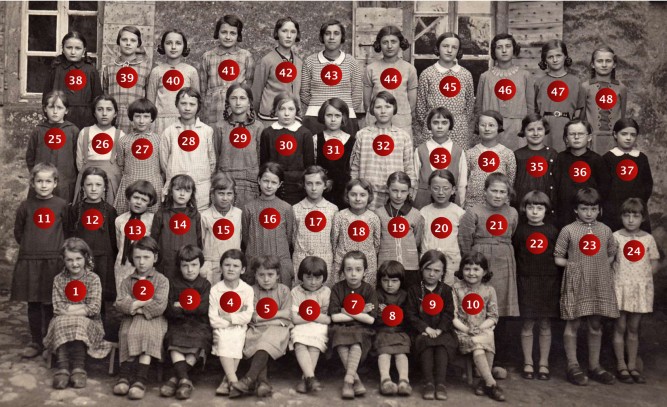 École privée de filles de Quintenas - 1933 • Collection famille Pascal