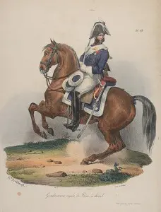 Gendarme à cheval – vers 1830
