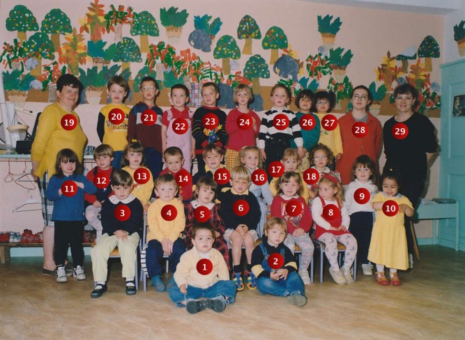 Ecole Saint-Joseph • Classe maternelle • Année scolaire 1998-1999 • Collection Jeanine Grève