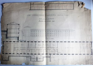 Plan de l'usine établi à la suite du sinistre de 1895 • Archives Borione • Photo Michel Heyraud