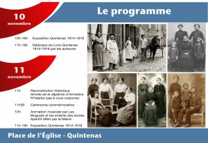 Programme du 11 novembre 2018