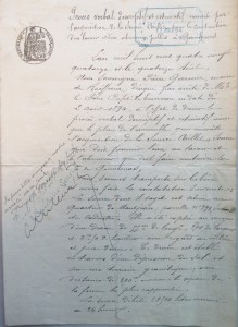 1894 • Procès-verbal descriptif (1) établi à la demande du sous-préfet • Mairie de Quintenas