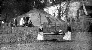 Hôpital sous tentes de Valjevo (Serbie)