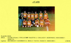 17 Dirigeants Educateurs 1998-99