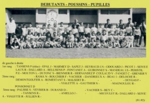Débutants Poussins Pupilles 1991-92