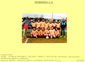Féminines à 11 1985-86