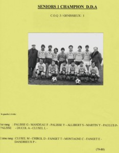 1er titre Drome-Ardèche 1979-80