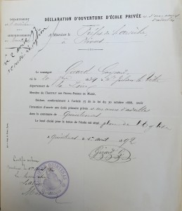 1892-Ouverture de l'école privée de garçons (2)