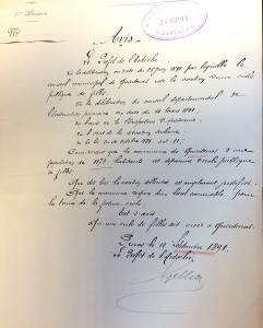 1891-Le Préfet demande la création d'une école de filles (1)