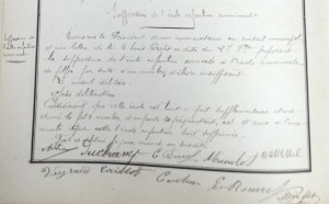 1905-Suppression classe enfantine