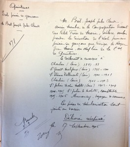 1906-Direction école privée de garçons