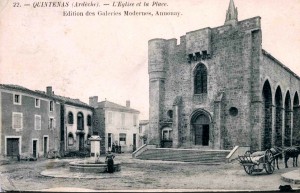 La place de l’église au début du XXe siècle