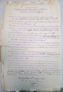 1893 • Questionnaire administratif sur l'analyse de l'eau 1