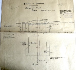 Réservoir de Guillaume - plan définitif de l'architecte Borione établi en 1900