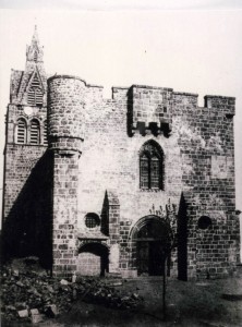 L'église en travaux en 1858